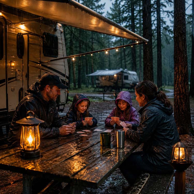 Rainy Day Camping With Kids Can Still Be the Best Trip Ever