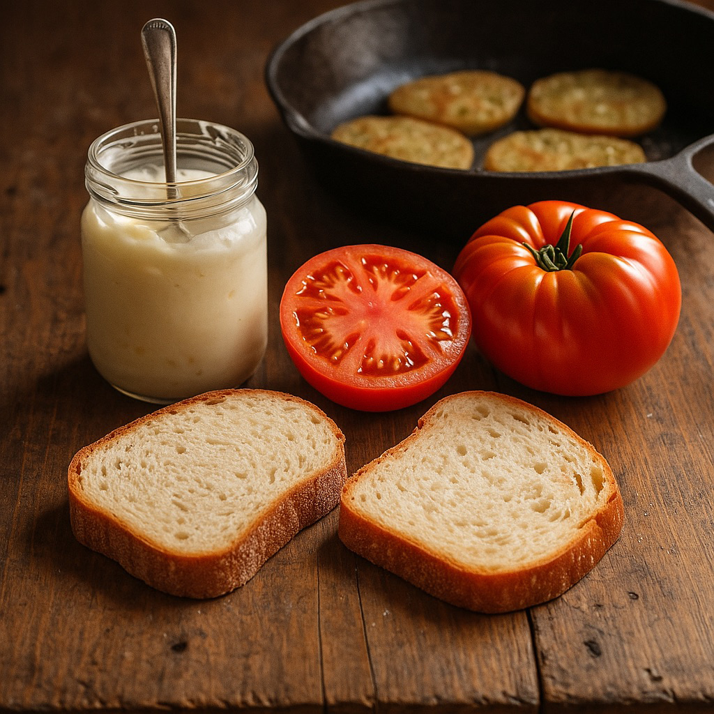 Grandma Cooper’s Fried Green Tomatoes and Tomato Sandwiches