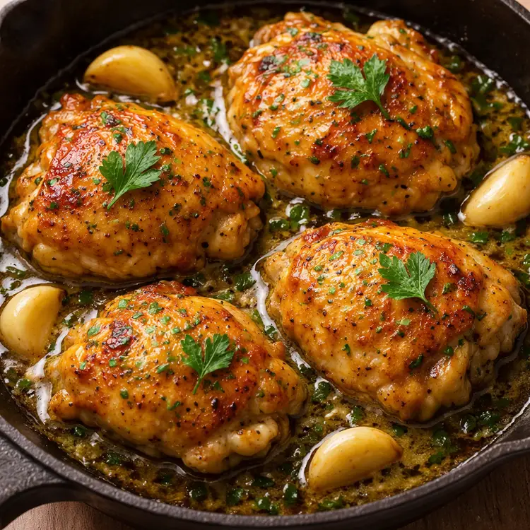 Skillet Garlic Butter Chicken Thighs: Dinner Solved Tonight?