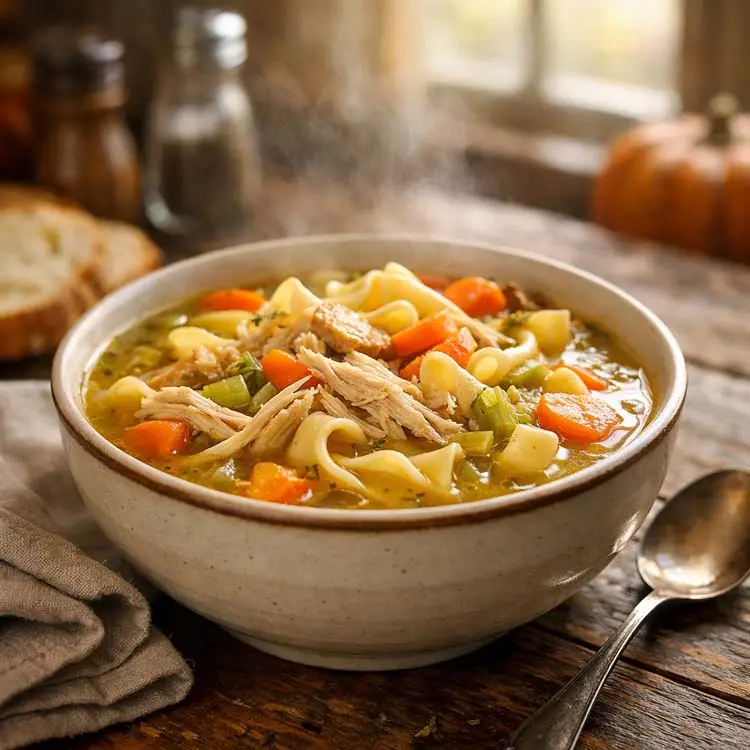 Craving Cozy? Crockpot Chicken Noodle Soup Now