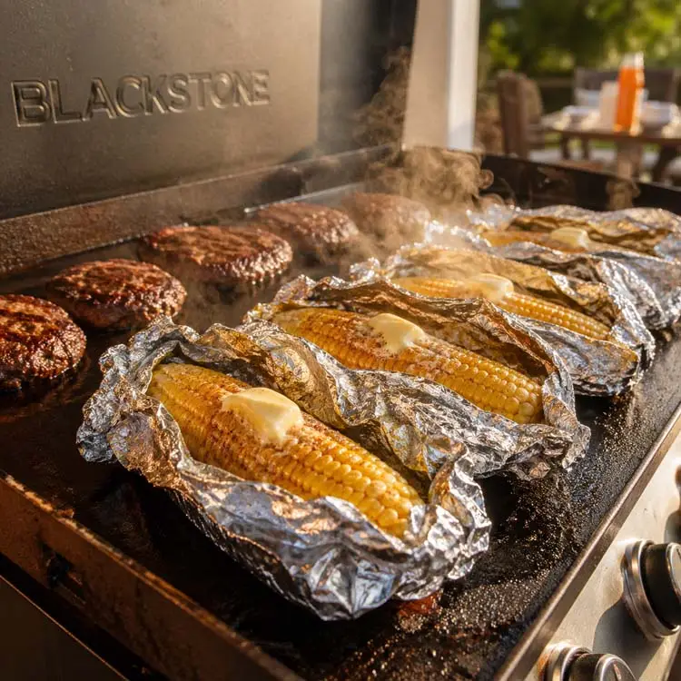 Blackstone Corn on the Cob in Foil