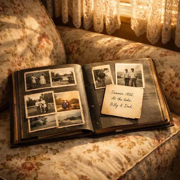 The Photo Album on Grandma Cooper&rsquo;s Couch